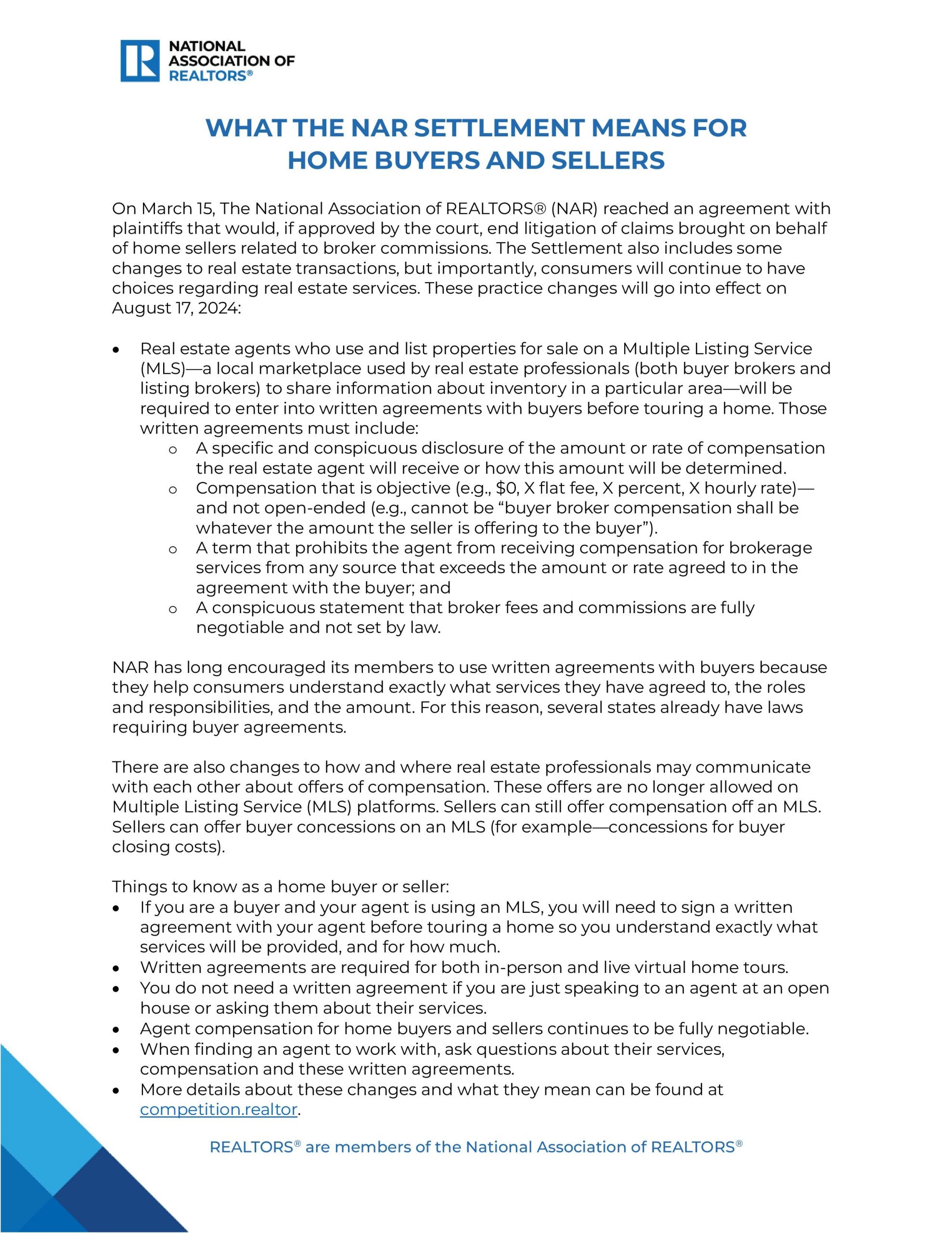 NAR settlement explained